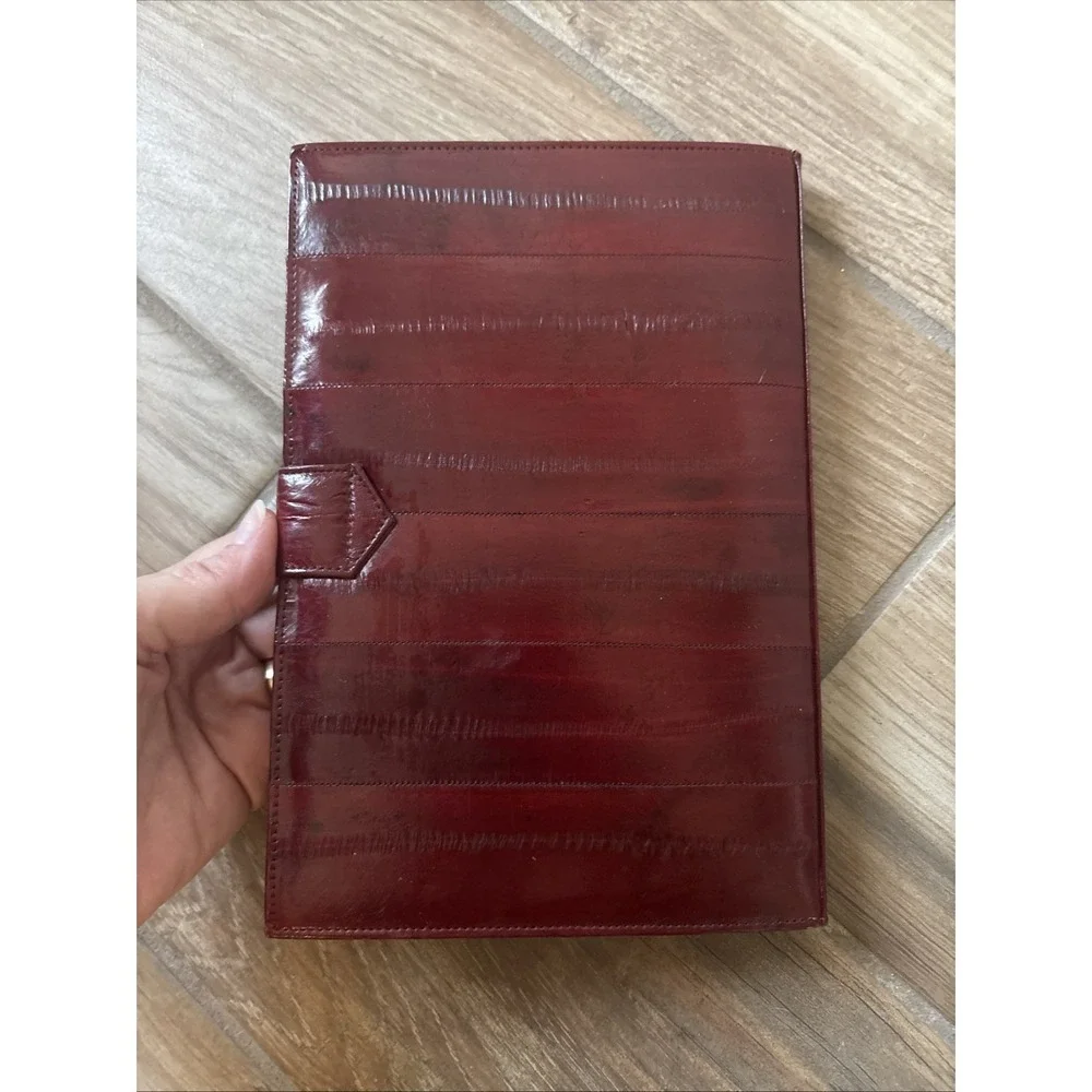 Dilana Design Group 1985 Burgundy Genuine Eel Skin Planner 6